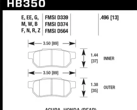 Hawk Performance ER-1 Disc Brake Pad