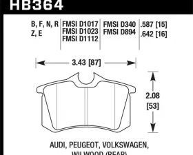 Hawk Performance ER-1 Disc Brake Pad