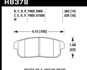 Hawk Performance ER-1 Disc Brake Pad