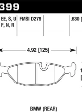 Hawk Performance ER-1 Disc Brake Pad                                     - HB399D.630 - Image 2