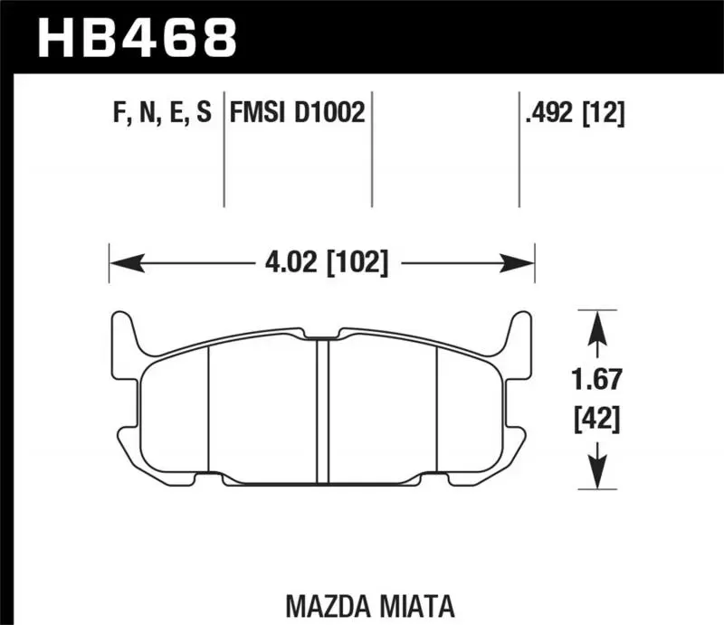 Hawk Performance ER-1 Disc Brake Pad - HB468D.492