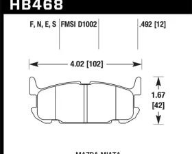Hawk Performance ER-1 Disc Brake Pad