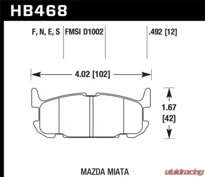 Hawk Performance ER-1 Disc Brake Pad - HB468D.492