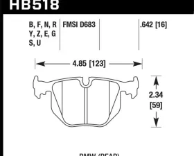Hawk Performance ER-1 Disc Brake Pad