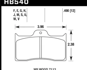 Hawk Performance ER-1 Disc Brake Pad