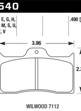 Hawk Performance ER-1 Disc Brake Pad                                     - HB540D.490 - Image 2