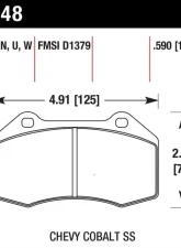 Hawk Performance ER-1 Disc Brake Pad                                     - HB548D.510 - Image 2