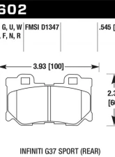 Hawk Performance ER-1 Disc Brake Pad                                     - HB602D.545 - Image 2