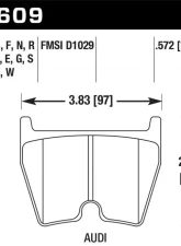 Hawk Performance ER-1 Disc Brake Pad                                     - HB609D.572 - Image 2