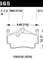 Hawk Performance ER-1 Disc Brake Pad                                     - HB665D.577 - Image 2