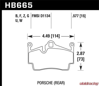 Hawk Performance ER-1 Disc Brake Pad - HB665D.577