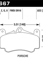 Hawk Performance ER-1 Disc Brake Pad                                     - HB667D.622 - Image 2