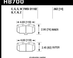 Hawk Performance ER-1 Disc Brake Pad