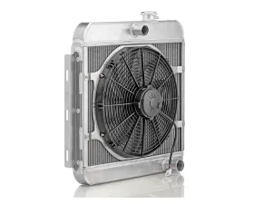 PWR Extruded Tube Downflow Radiator Module I6/SBC Chevrolet Bel Air 1955-1957
