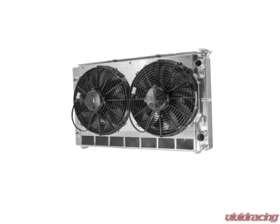 PWR LS Dual Pass Radiator Module w/ TOC and Dual 13" Spal Fans Chevrolet Camaro 1982-1992 - 15-11081
