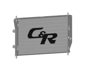 PWR Coupe Convertible OE Fit 36mm Single Row W/O Cooler Chevrolet C6 Corvette Base 2005-2012