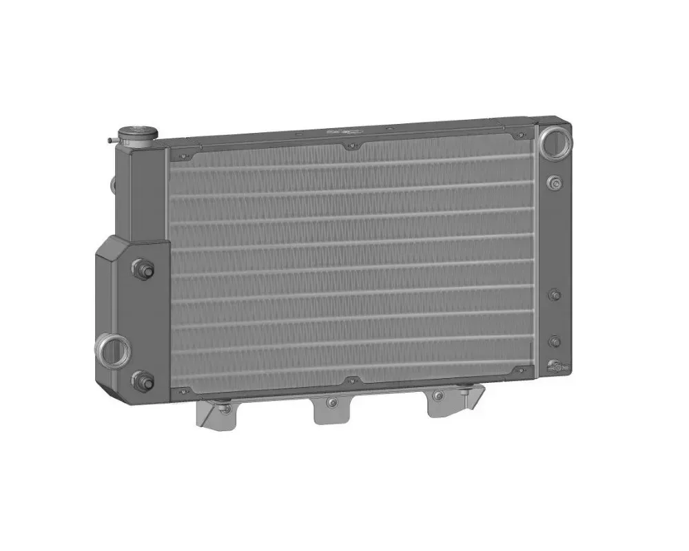 PWR Extruded Tube Crossflow Radiator w/EOC and PSC SBF/BBF Ford Mustang 1967-1970 - 25-10554