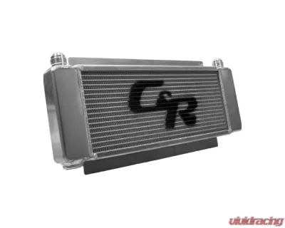 PWR Oil Cooler - DLM 32mm Single Pass 17.5" x 6" -12 Males & 1/2" NPT Temp Sensor Bung - 41-00003