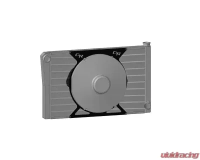 PWR Universal Radiator Module CR Performance Single Pass Open 31" x 19" 1-3/4" Low Outlet - 950-31190