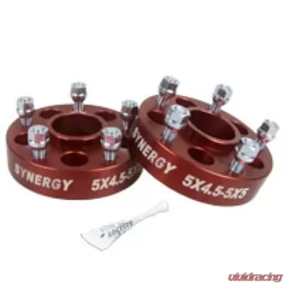 Synergy MFG Jeep Hub Centric Wheel Adapters 5X4.5 to 5X5 1.50 Inch Width - 4112-5-45-50-H