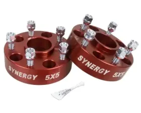 Synergy MFG Jeep Hub Centric Wheel Spacers 5X5-1.50 Inch Width 1/2-20 UNF Stud Size
