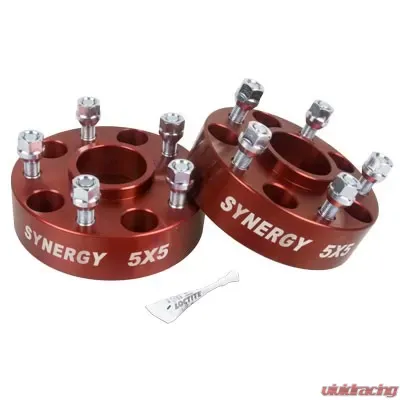 Synergy MFG Jeep Hub Centric Wheel Spacers 5X5-1.75 Inch Width 1/2-20 UNF Stud Size - 4113-5-50-H