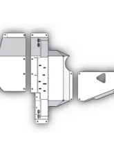 Synergy MFG JK Heavy Duty Complete Skid Plate System 2007-2011 Wrangler JK/JKU Black Powdercoated                                     - 5710-BK - Image 2