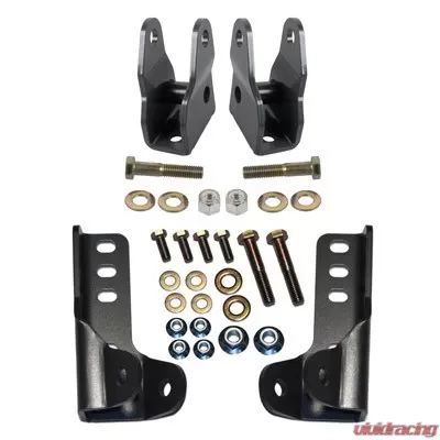 Synergy MFG JK Front and Rear Lower Shock Relocation Kit 2007-2018 Wrangler JK/JKU - 8019