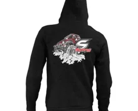 Synergy MFG Synergy Cracked Zip Up Hoodie Small Black