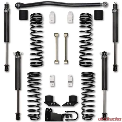 Rock Krawler 2.5 Inch Stock Mod Lift Kit w | Stage 1 Shocks Jeep Wrangler JKU 4 Door 2007-2018 - JK25SM-4S1