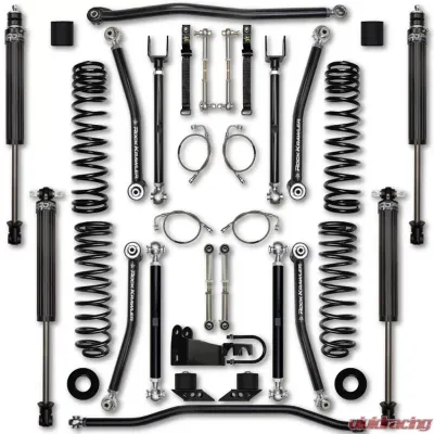 Rock Krawler 2.5 Inch X Factor Lift Kit w | Stage 1 Shocks Jeep Wrangler JKU 4 Door 2007-2018 - JK25XF-4S1