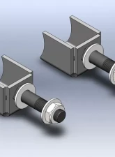 Clayton Offroad Lower Shock Mounts for Jeep Grand Cherokee 1993-1998, Durable Steel                                     - COR-1204201 - Image 2