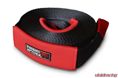 Poison Spyder Recovery Strap 3 Inch x 30 Foot Black 57-63-515 CLEARANCE - 57-63-515