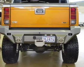 Hummer Rear Non-Winch Bumper H2 03-09 BLACK Road Armor Dakar Series