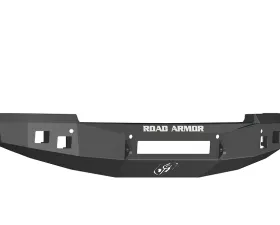CHEVY Front Non-Winch Bumper Square Light Ports 1500 SILVERADO 14-16 BLACK Road Armor Stealth Series