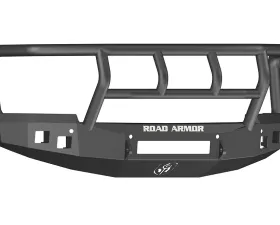 CHEVY Front Non-Winch Bumper Square Light Ports 1500 SILVERADO 14-16 BLACK Titan II Guard Road Armor Stealth Series