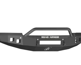 CHEVY Front Non-Winch Bumper Square Light Ports 1500 SILVERADO 14-16 BLACK Pre-Runner Guard Road Armor Stealth Series