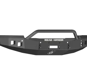 CHEVY Front Winch Bumper Square Light Ports 1500 SILVERADO 14-16 BLACK Pre-Runner Guard Road Armor Stealth Series