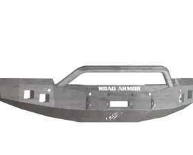 Road Armor Stealth Series Front Winch Bumper for 2014-2016 Chevy Silverado 1500, Raw Steel