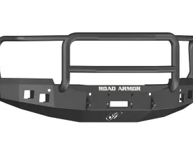 CHEVY Front Winch Bumper Square Light Ports 1500 SILVERADO 14-16 BLACK Lonestar Guard Road Armor Stealth Series