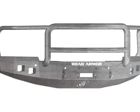 Road Armor Front Winch Bumper for 2014-2016 Chevy Silverado 1500, Raw Steel, Square Light Ports