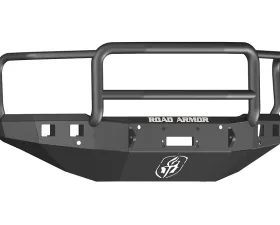 CHEVY Front Winch Bumper Square Light Ports 2500,3500 15-16 BLACK Lonestar Guard Road Armor Stealth Series