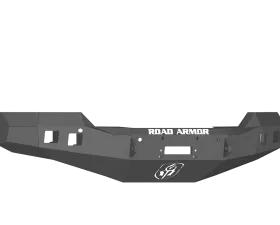 CHEVY 1500 SILVERADO 16-17 Front Stealth Winch Bumper Square Light Port BLACK Road Armor