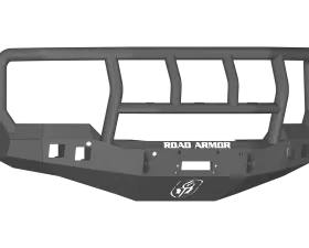 CHEVY 1500 SILVERADO 16-17 Front Stealth Winch Bumper Square Light Port Titan II Guard BLACK Road Armor