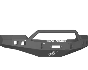CHEVY 1500 SILVERADO 16-17 Front Stealth Winch Bumper Square Light Port Pre-Runner Guard BLACK Road Armor