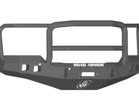 CHEVY 1500 SILVERADO 16-17 Front Stealth Winch Bumper Square Light Port Lonestar Guard BLACK Road Armor
