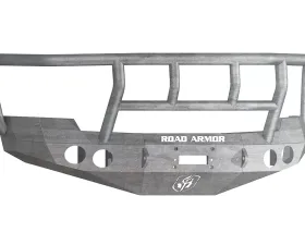 Road Armor Stealth Series Front Winch Bumper for 2008-2010 Chevy 2500/3500, Raw Steel