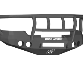 CHEVY 1500 SILVERADO 08-13 Front Stealth Non-Winch Bumper Round Light Port Titan II Guard BLACK Road Armor