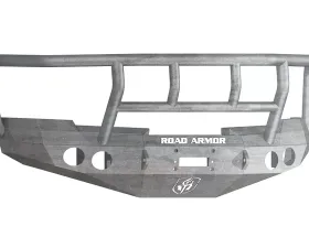 Road Armor Chevy Silverado 1500 2008-2013 Front Winch Bumper Raw Steel Round Light Ports