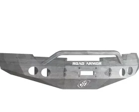 Road Armor Stealth Series Front Winch Bumper for 2008-2013 Chevy Silverado 1500, Raw Steel